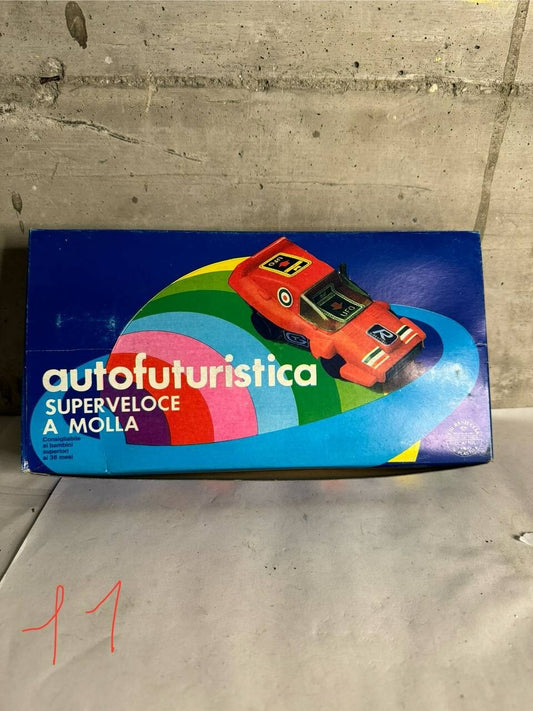 Auto Futuristica UFO A Molla Fratelli Restuccia Toy Vintage Car giocattoli