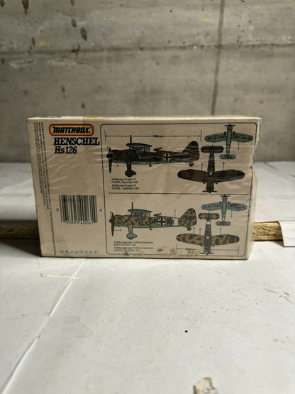 Matchbox Henschel Hs126 Model Kit 1:72 Scale New Old Stock Vintage Kit