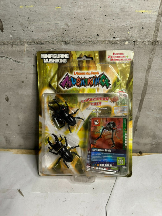 Giochi Preziosi Mushiking figure blister new  Cervo volante giraffa