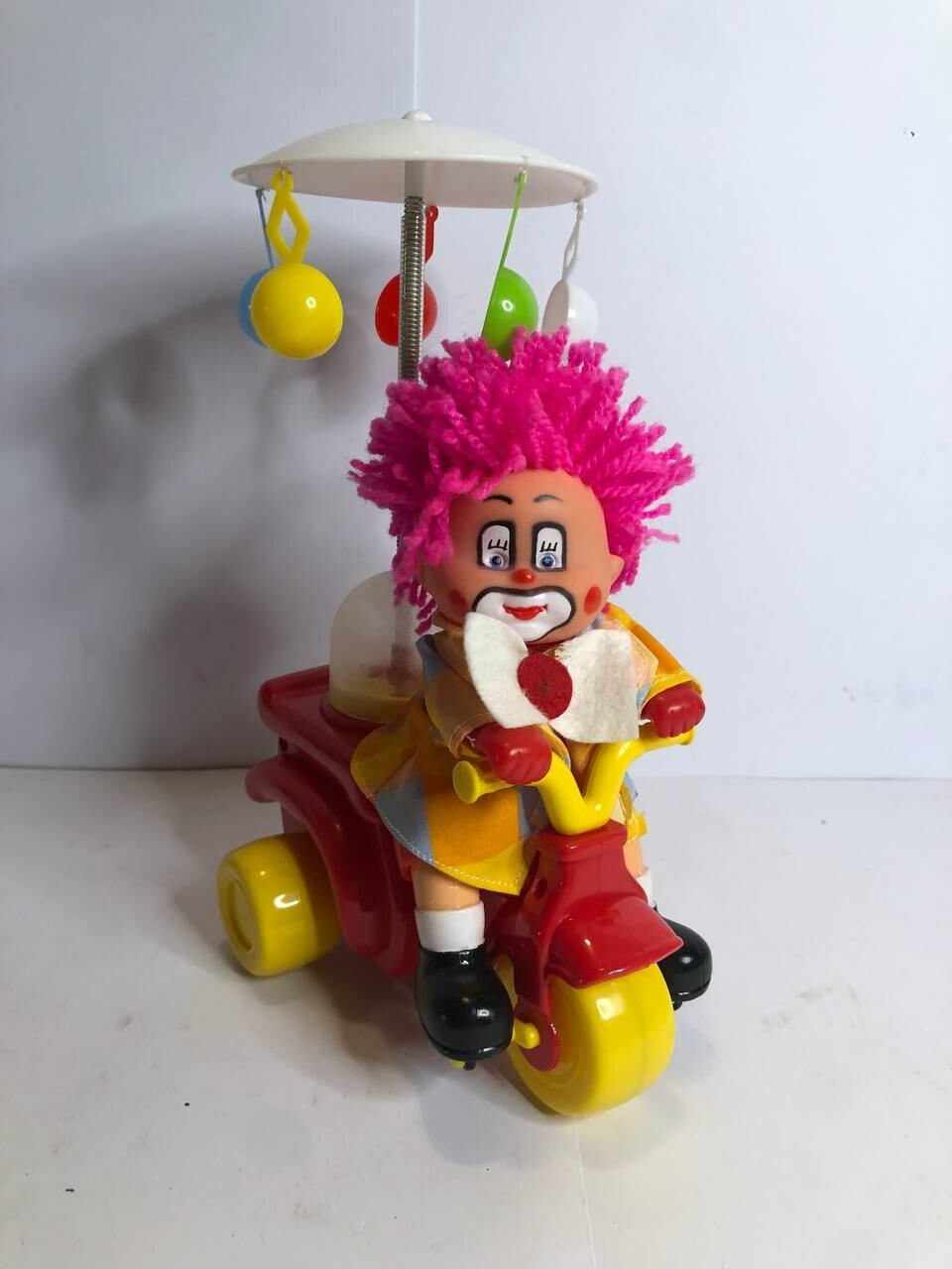 MINI DOLL RED HAIR WITH Bike  MI HAPPY TOY MECANICA IBENSE NEW '70