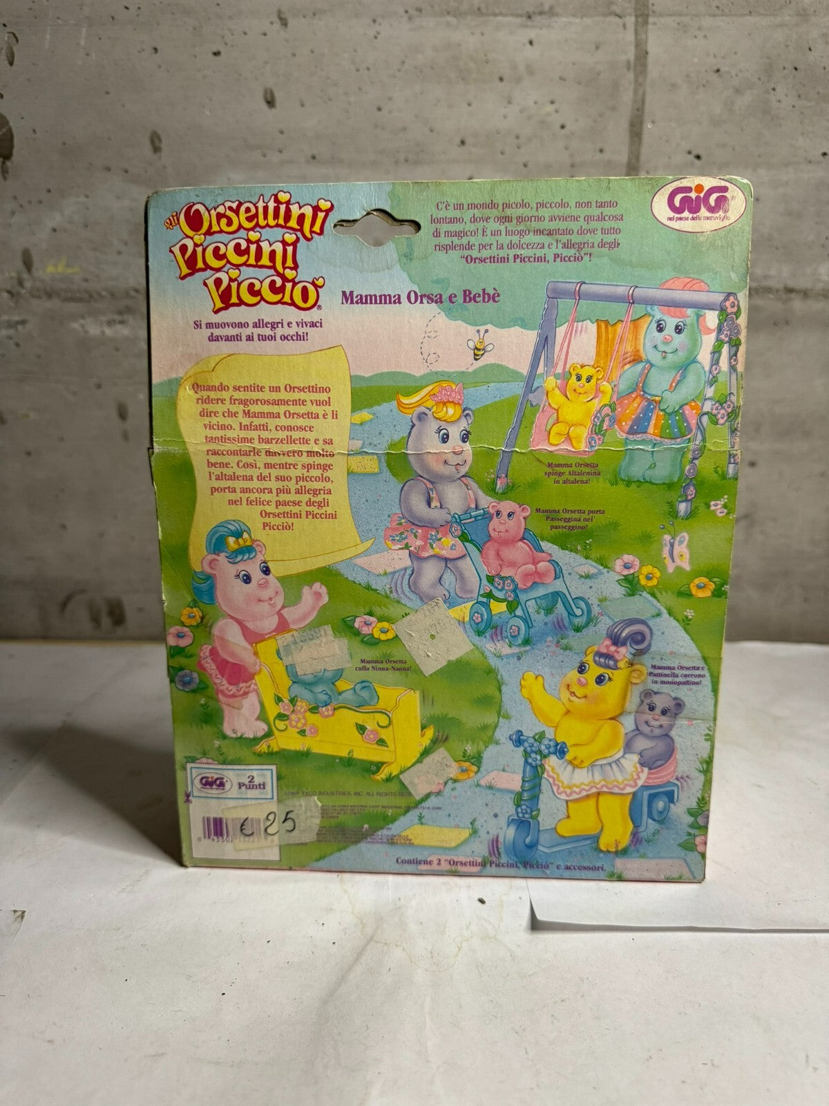 Tyco Orsettini Piccini Picciò Bitsy Bears MAMMA ORSa e bebè altalena, 1991