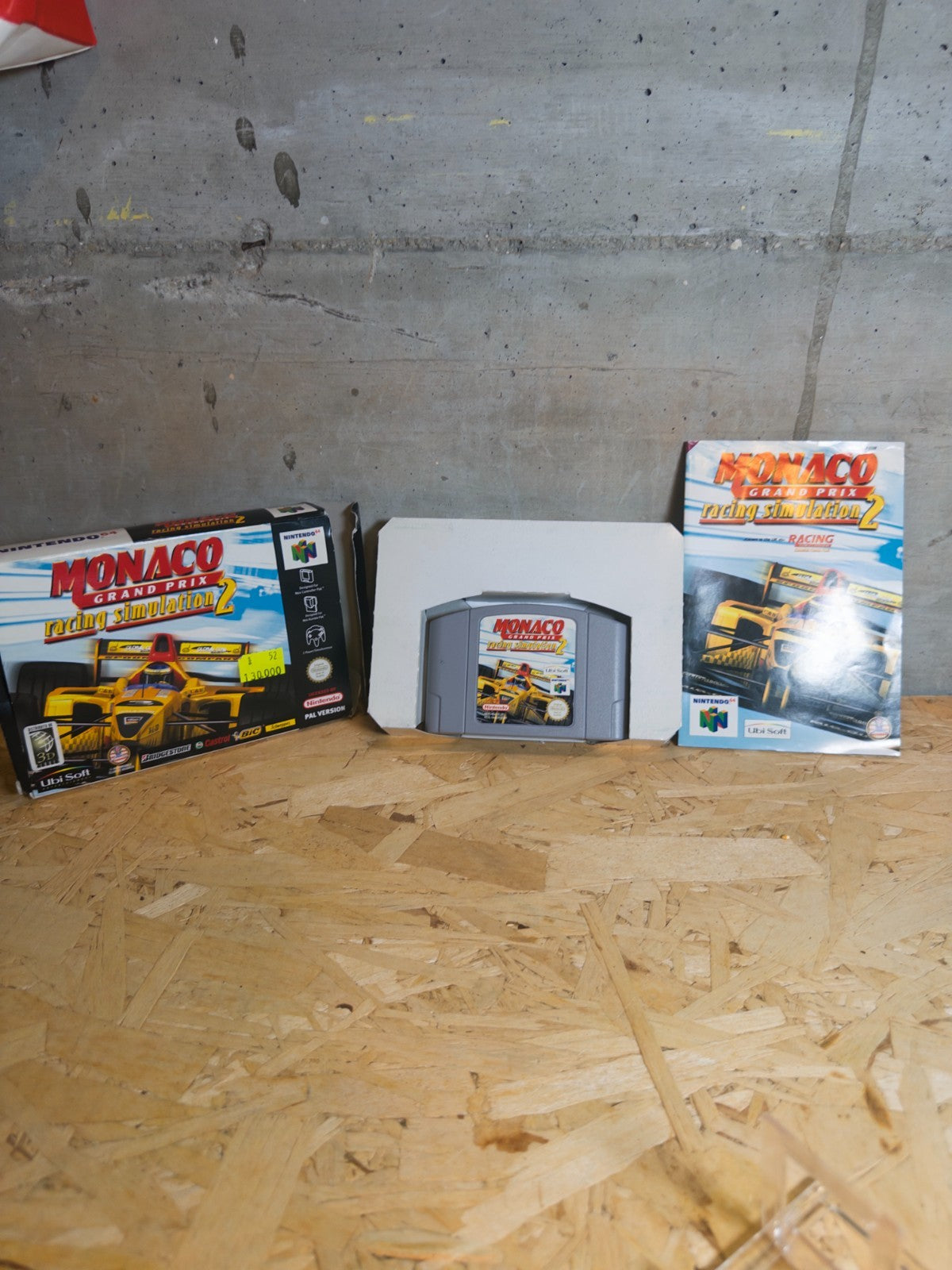 N64 Nintendo 64 Monaco Grand Prix Racing Simulation 2 con scatola originale e is