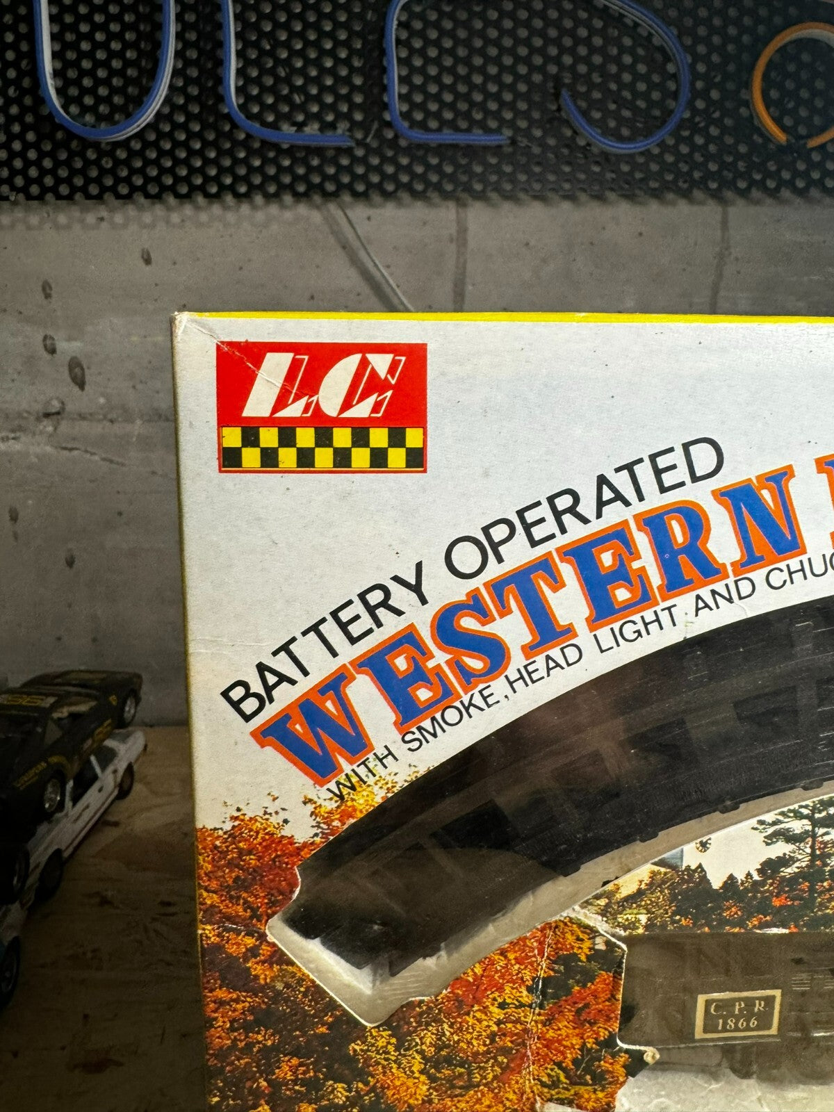 Vintage Battery Operated 1960s Western Freight Train Set
