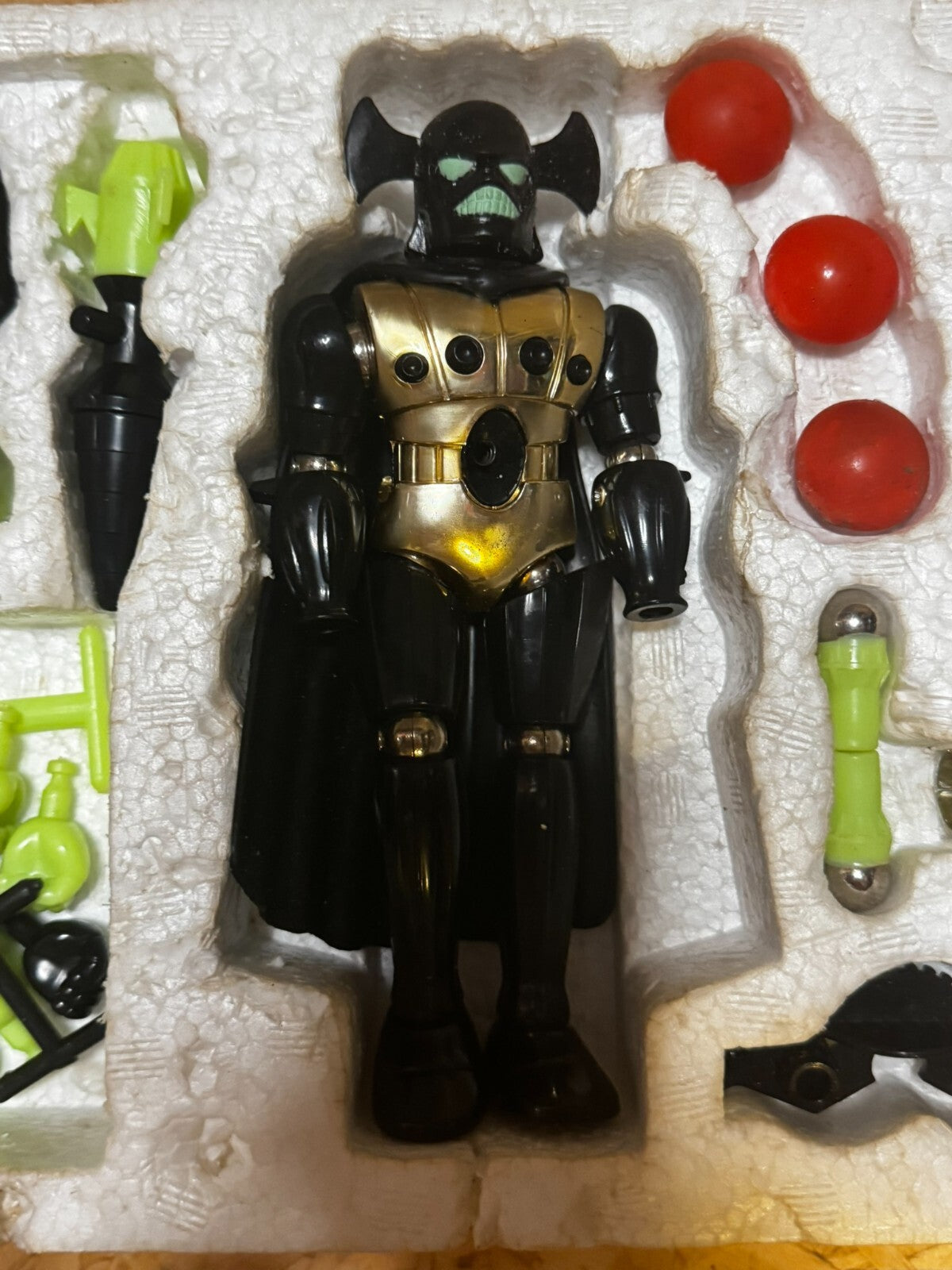 Action figure Vintage Micronauti EMPEROR Mego scatola rotta