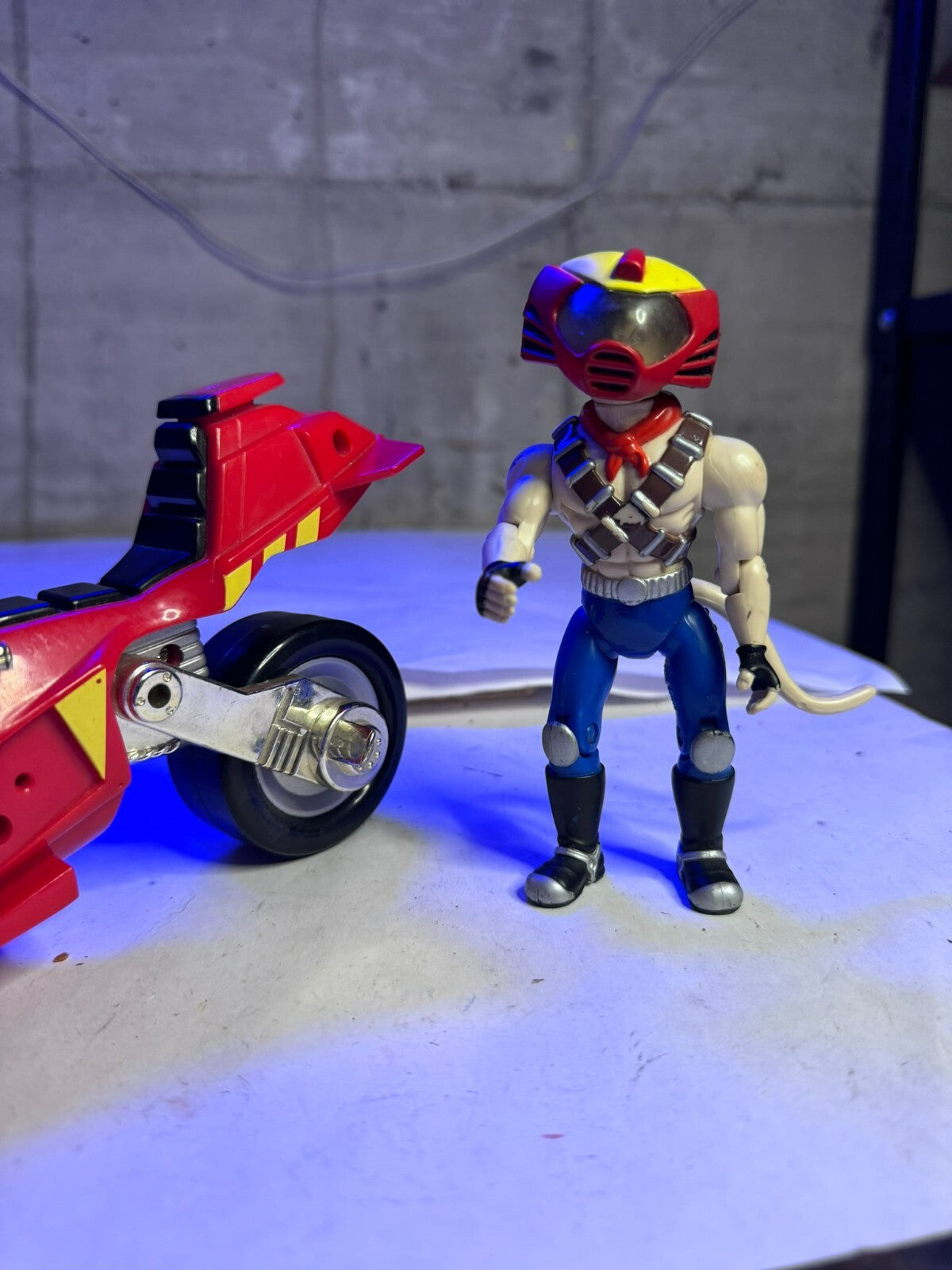 1993 Modellino Biker Mice from Mars Vinnie con moto