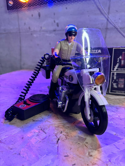 Moto della polizia sirena tritonale con radio microfone mic non funz