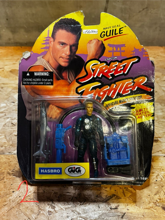FIGURE STREET FIGHTER UFFICIAL MOVIE HASBRO GIG VINTAGE BLISTER NAVY