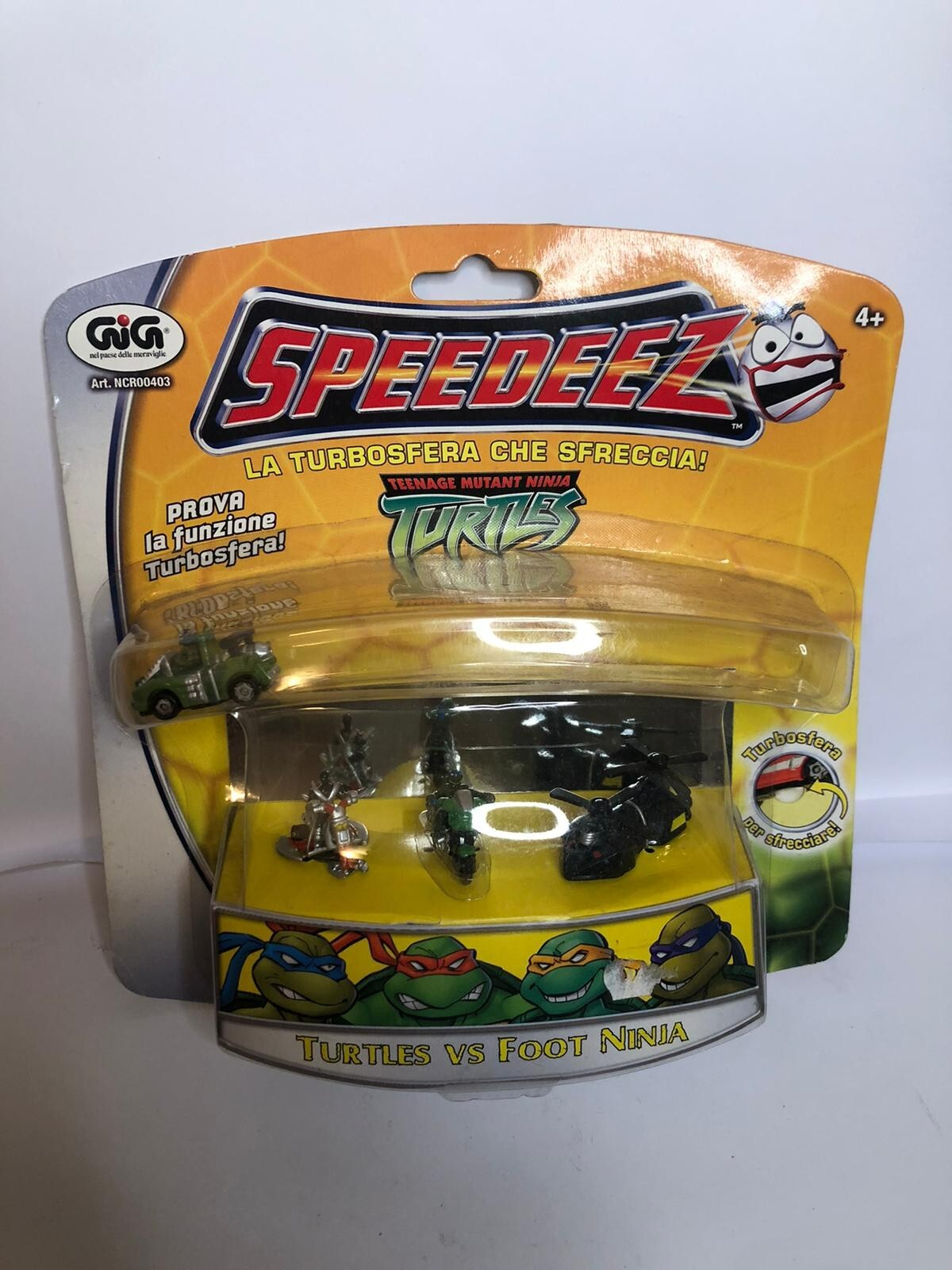 Tartarughe Ninja Speedeez Cinque Confezione Veicolo vs Piede Playmates Toy Set