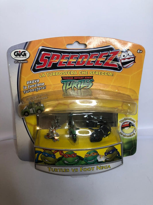 Tartarughe Ninja Speedeez Cinque Confezione Veicolo vs Piede Playmates Toy Set