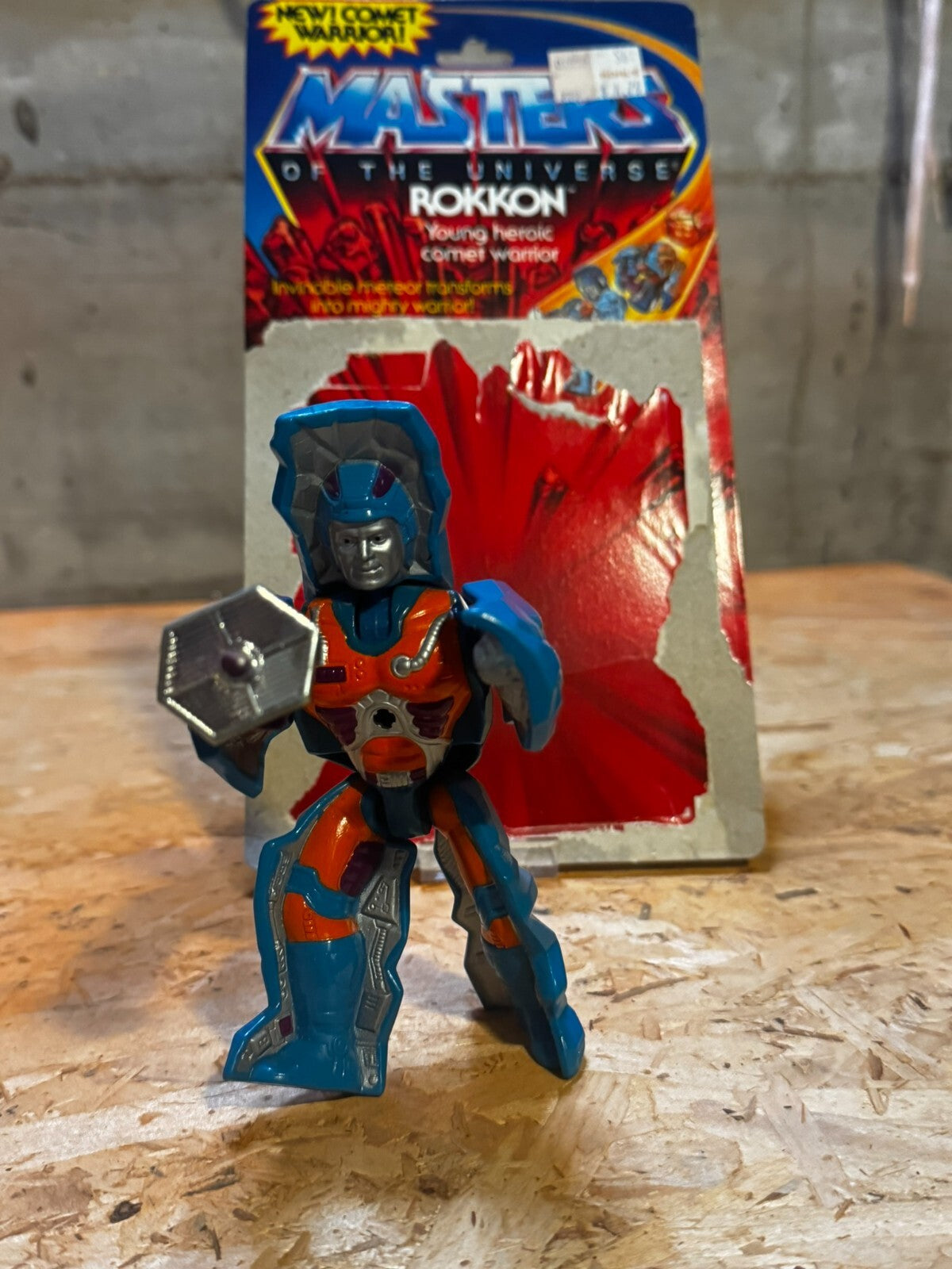 Action figure Masters of the Universe (MOTU) "Rokkon" + card