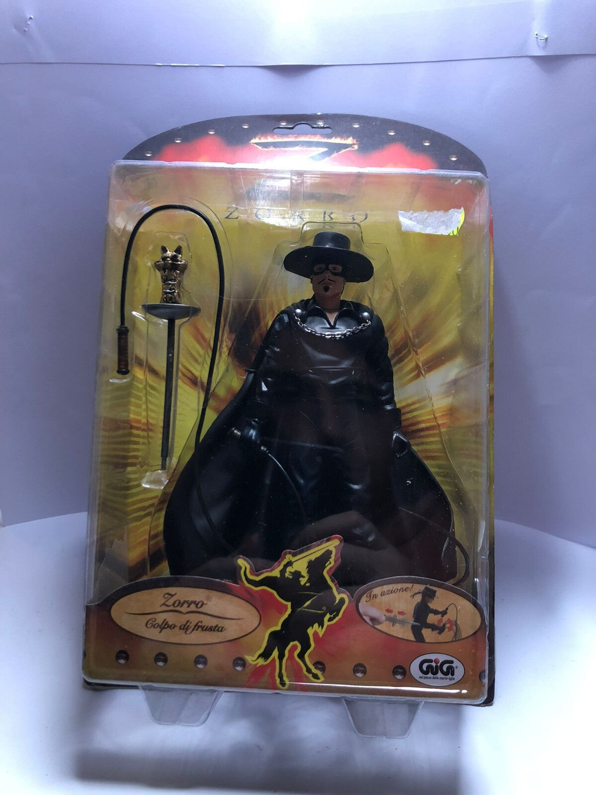 Gig ZORRO ASSALTO Eroe Mascherato Frusta TNT Playmates Action Figure