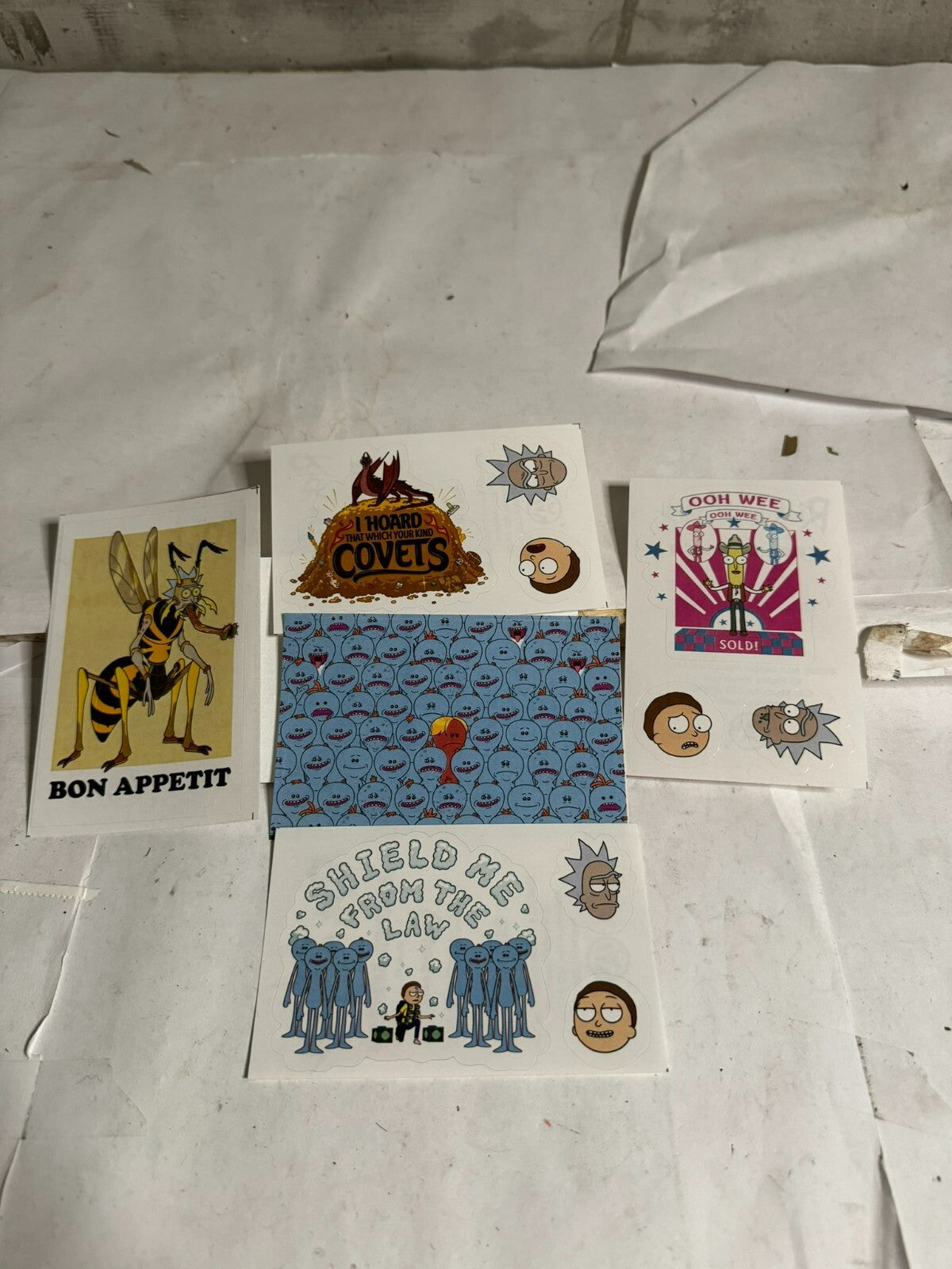 Set Sticker Rick and Morty Official Adult swim 2020 made usa