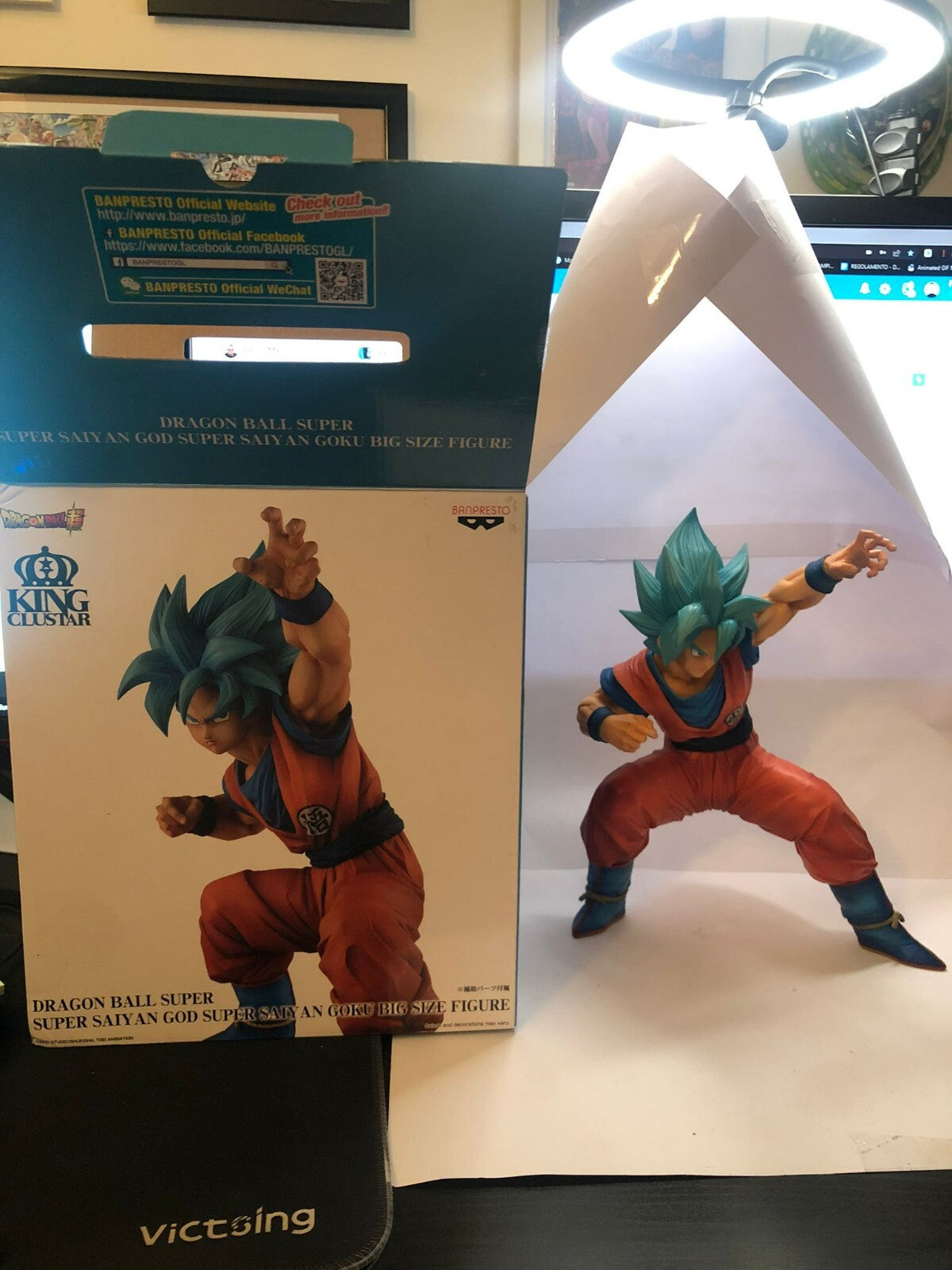 Dragon Ball Super Saiyan God Son Goku Big Size PVC Figure BANPRESTO