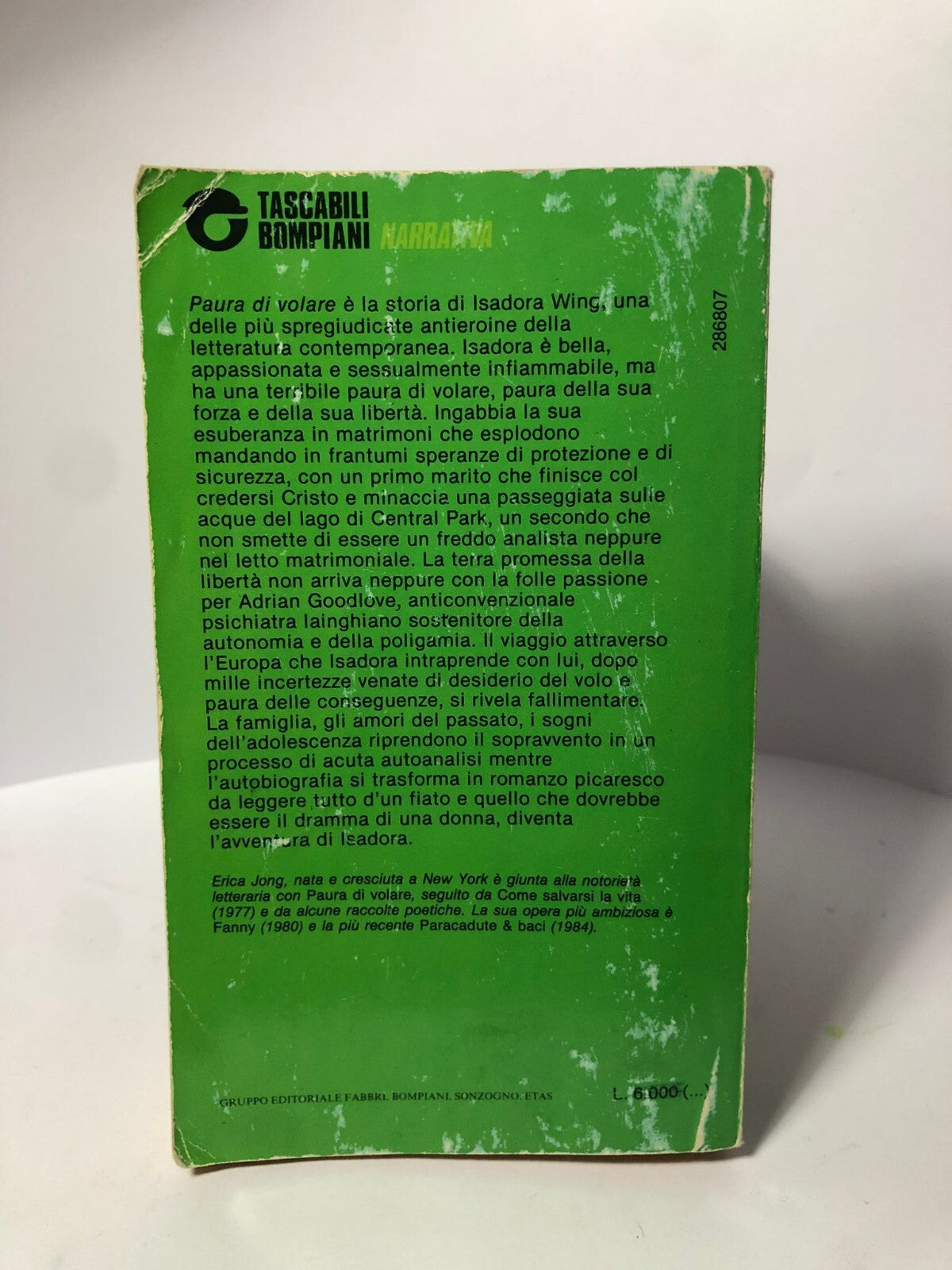 Paura di volare-di Erica Jong-libro Bompiani 1981-Tascabili 122