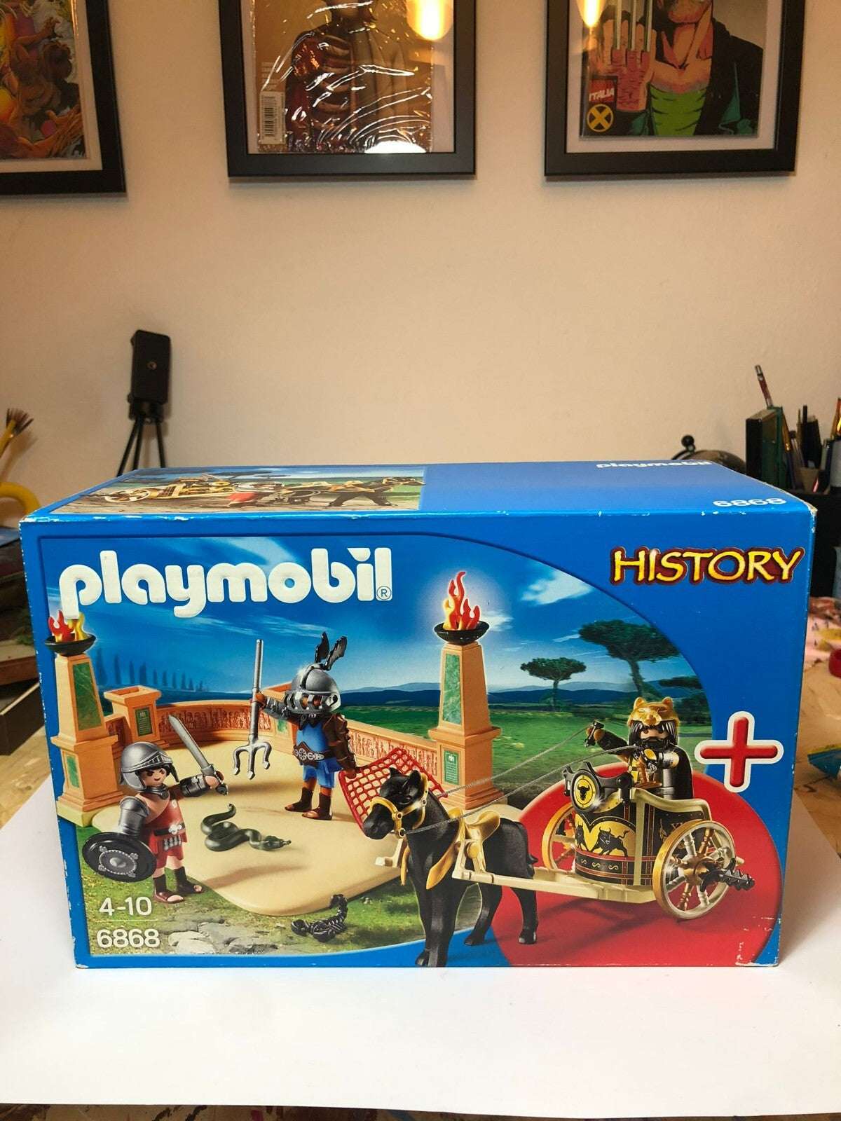 PLAYMOBIL HISTORY GLADIATOR ARENA 6868 NEW