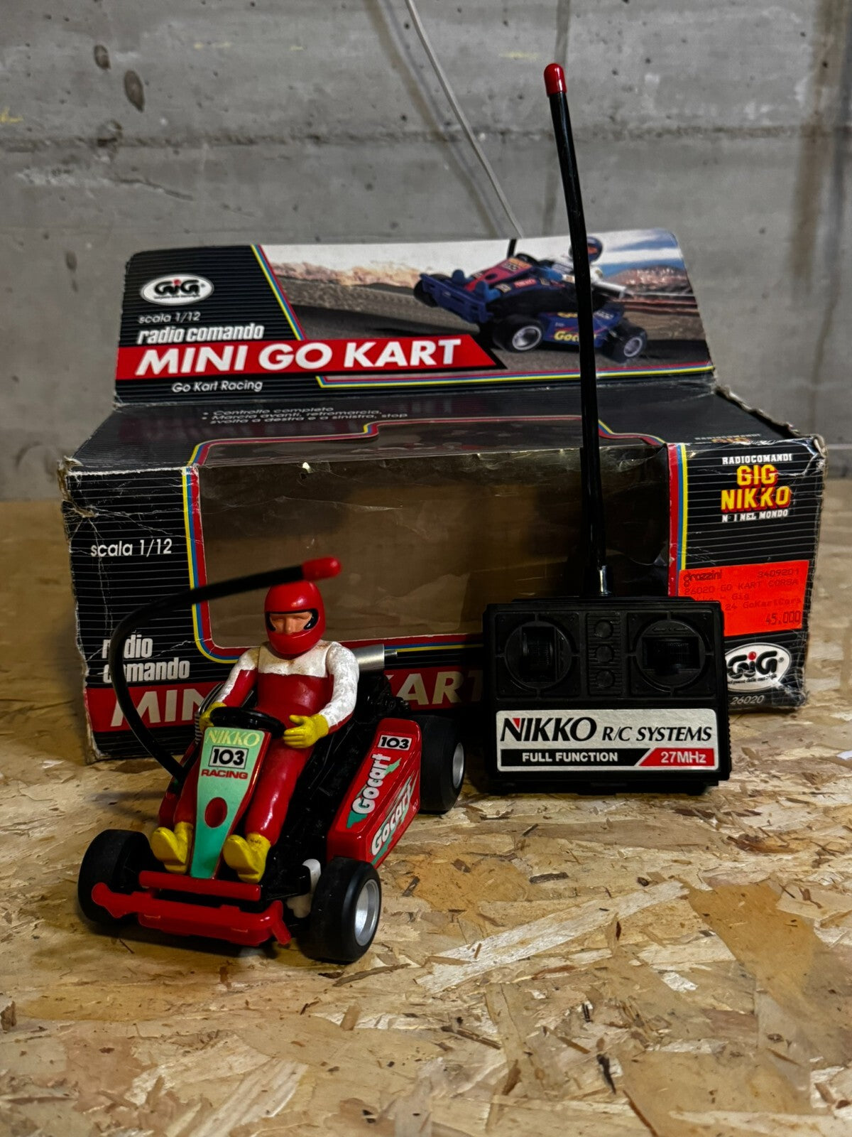 GIG NIKKO MINI GO-KART non funzionante