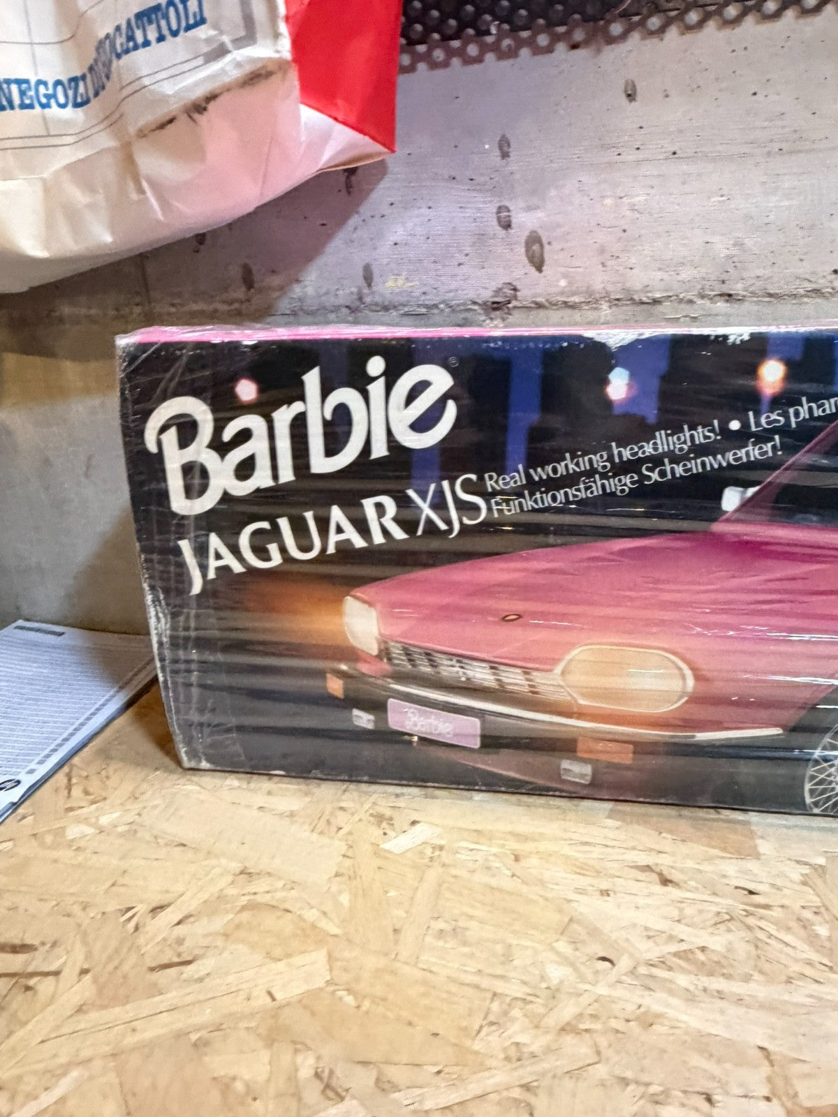 Barbie Jaguar XJS Cabrio Vintage 1994 Abbagliante Rosa -Mattel- SIGIL