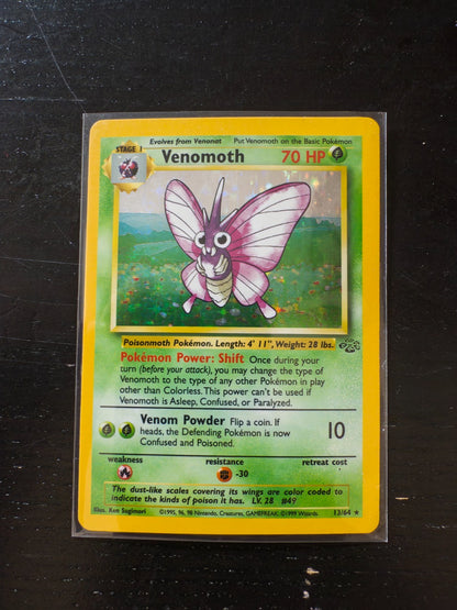 Pokémon Venomoth Holo 13/64 Jungle Unlimited Inglese