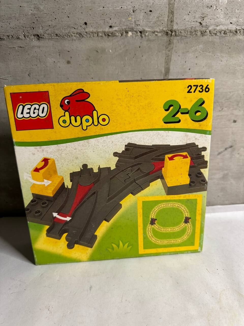 LEGO DUPLO 2736 pezzo di pista VINTAGE NUOVO PERFECT!!!!