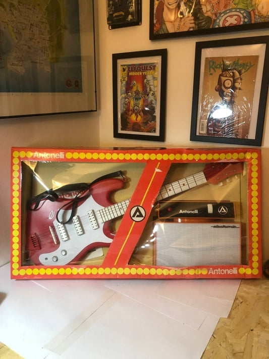 Chitarra Elettrica Anni 70 80 Vintage ANTONELLI con amplificatore