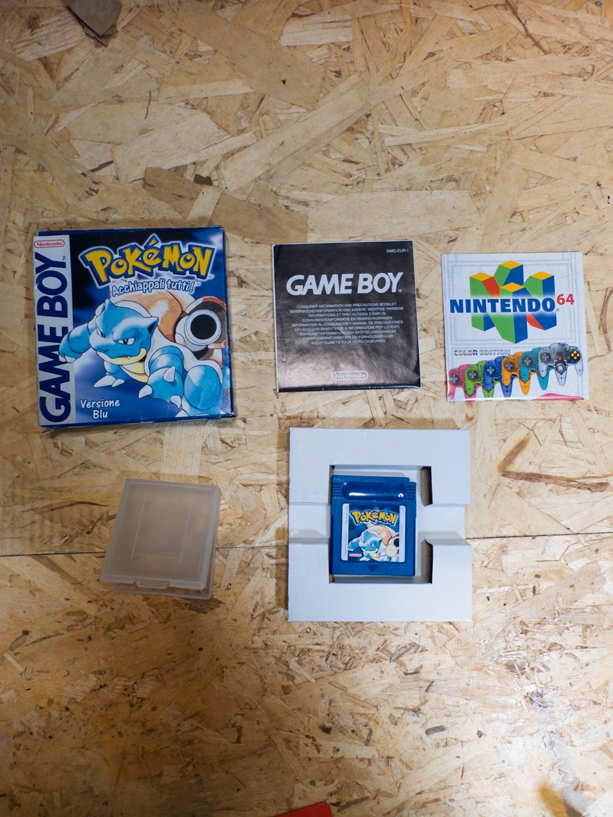 Pokemon Versione Blu Nintendo Gameboy ITA Italiano NON COMPLETO
