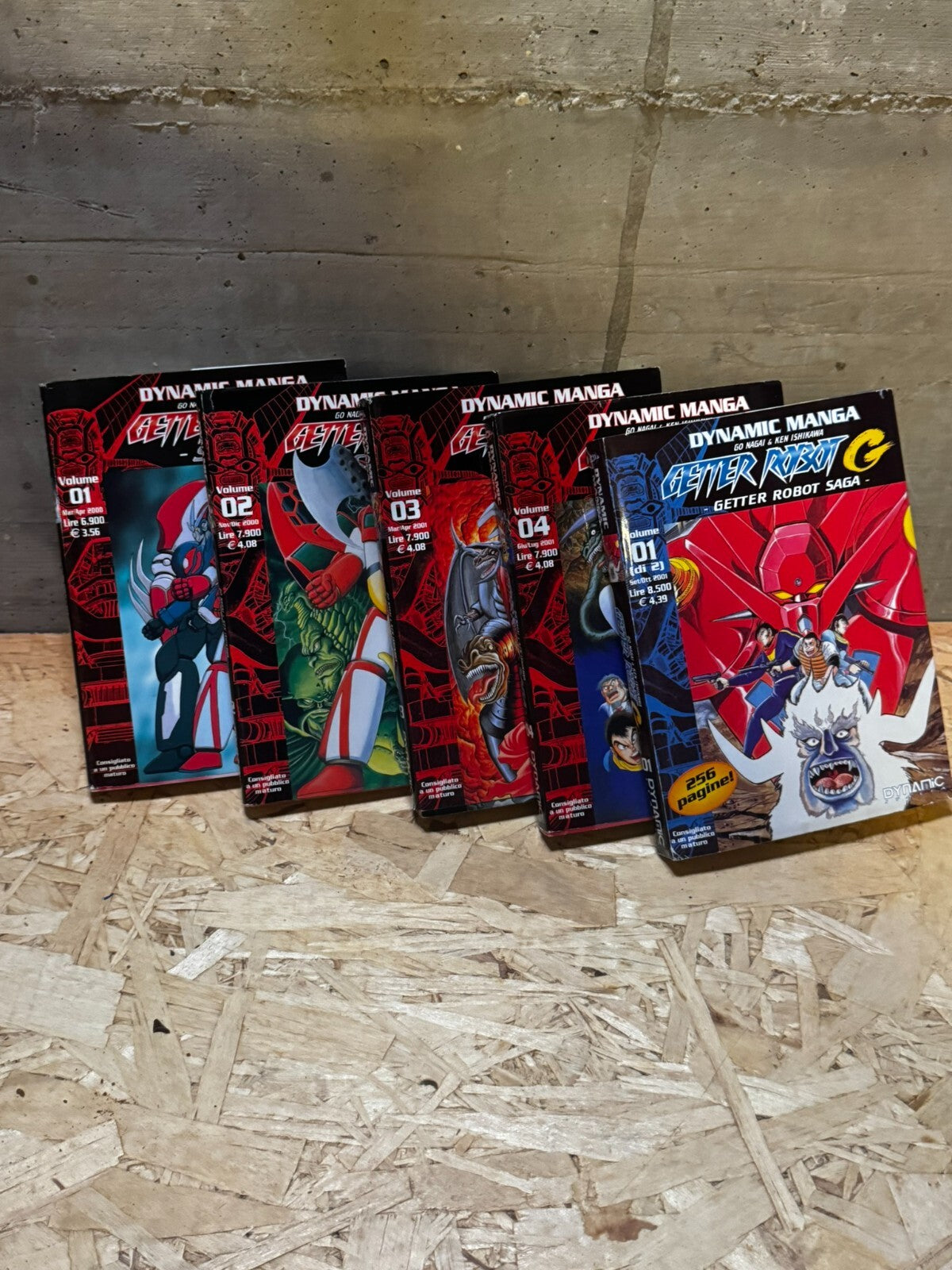 MANGA SERIE LOTTO GETTER SAGA 1/4 + GETTER ROBOT G 1 DYNAMIC ITALIA