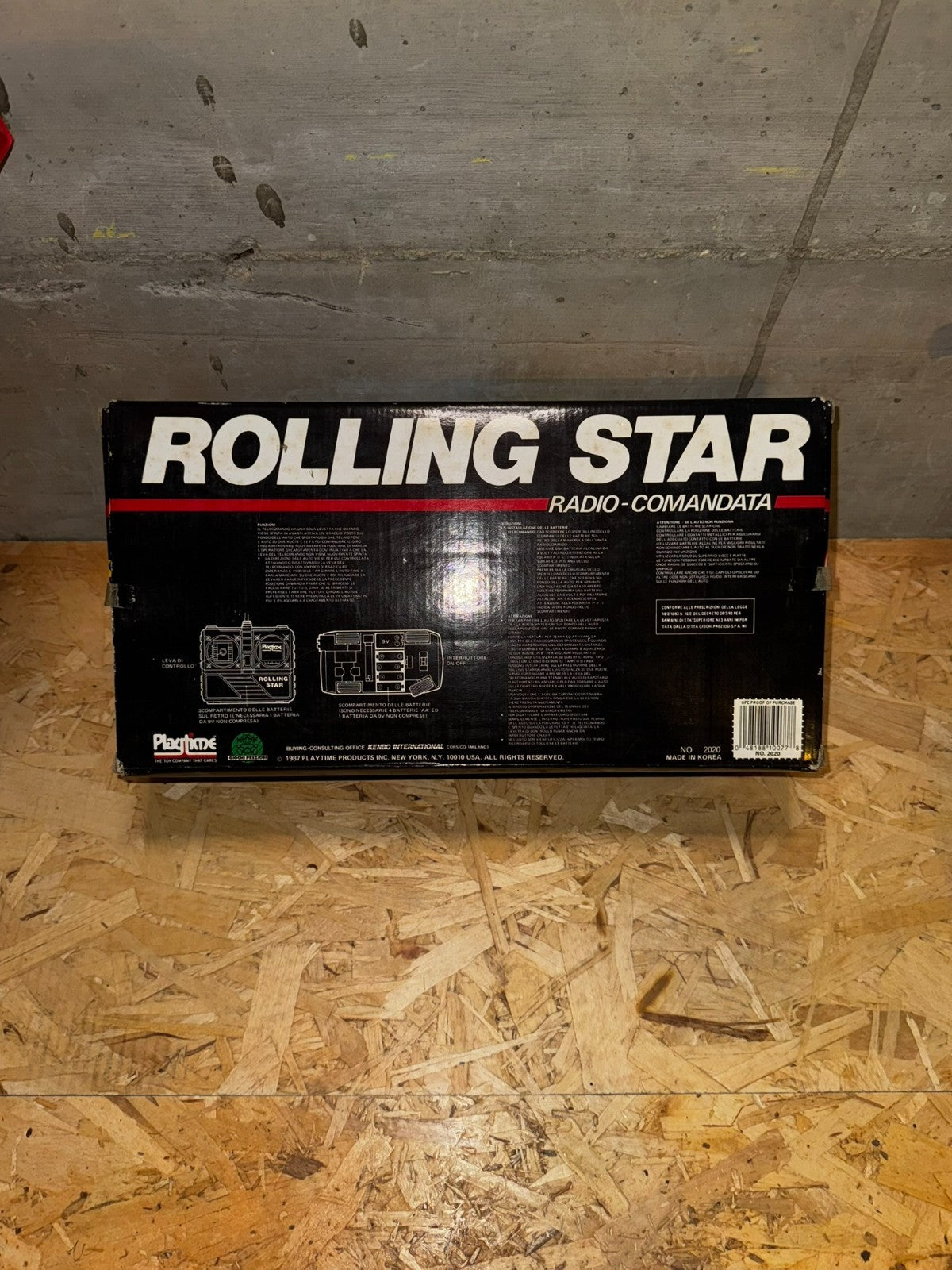 ULTRA RARA 1987 GIOCHI PREZIOSI ROLLING STAR RACING TURBO RADIOCOMANDO AUTO NUOV