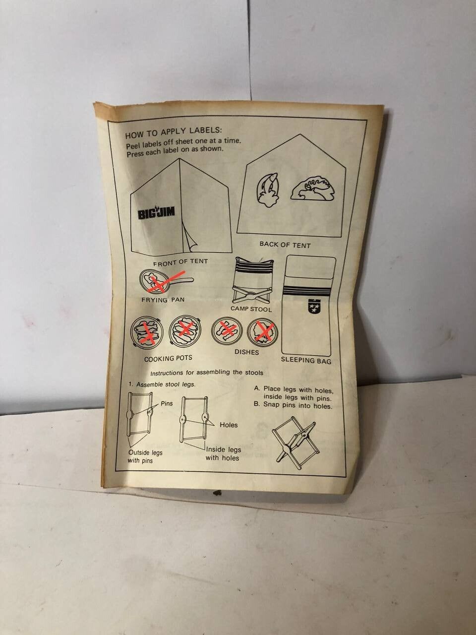 Big jim Tenda Accampamento Campin' Tent camping sports Mattel 1974 W Box Camping
