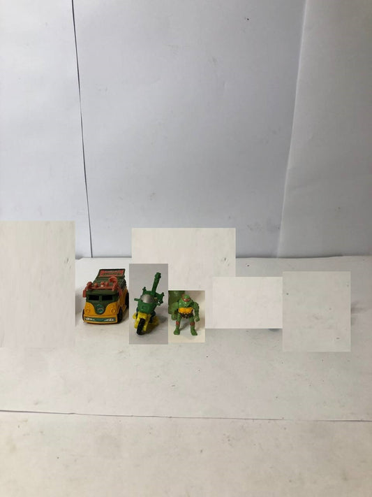 Vintage 1994 TMNT Micro Party Wagon Van + figure
