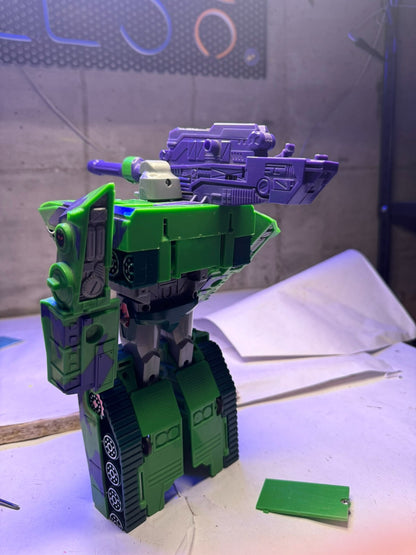 Vintage 1992 Transformers Megatron G2 Decepticon serbatoio verde Takara Hasbro T