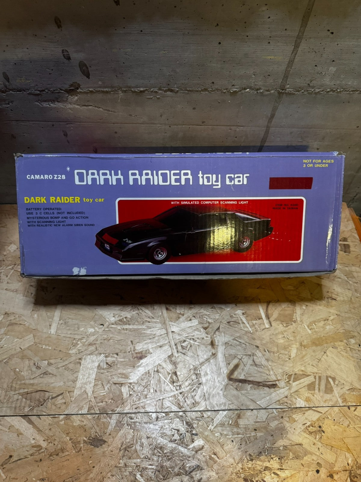 VINTAGE 1984 ABC TOYS CAMARO Z 28 Dark Raider Toy Car Pre Night Rider w Box Rare