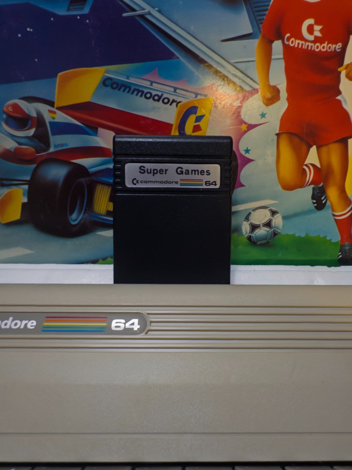 Commodore C64 Video Supergame 64 (Computer + 3 Giochi) + Datassette unit