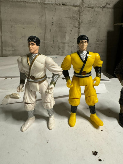 Vintage Generazione Power Rangers Ninja Bianco Nero Giallo
