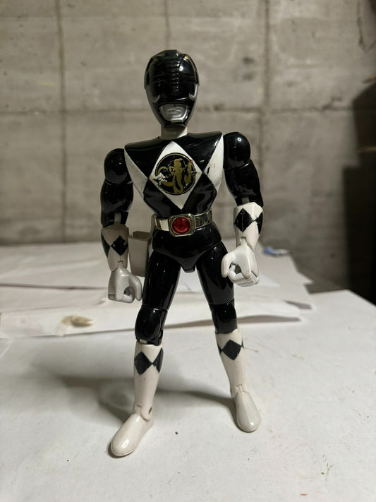 1993 Bandai Mighty Morphin Power Rangers 4,5"" nero Ranger Zack
