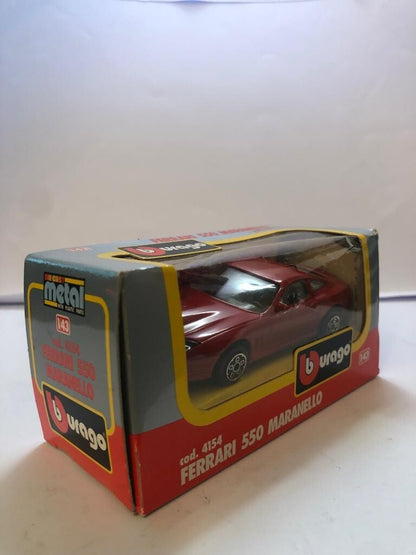 MODELLINOBBURAGO BURAGO FERRARI 550 MARANELLO 1/43 ROSSO FERRARI VINTAGE