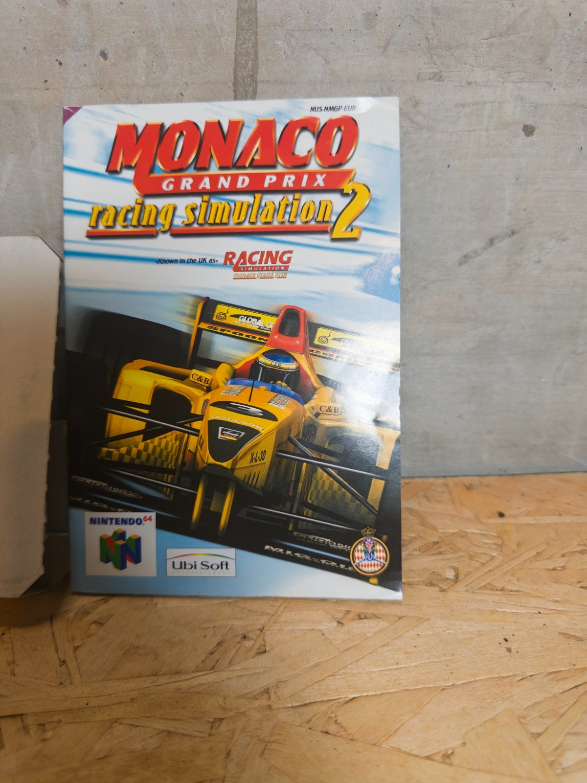 N64 Nintendo 64 Monaco Grand Prix Racing Simulation 2 con scatola originale e is