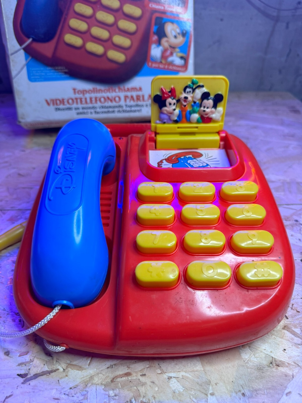 Vintage VideoTelefono Parlante 1991 Mickey's Topolinotichiama