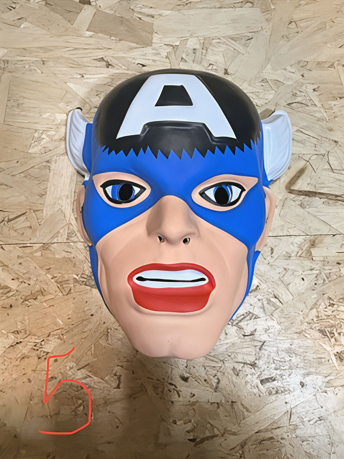 Maschera Captain America anni 70 Sarti Milano