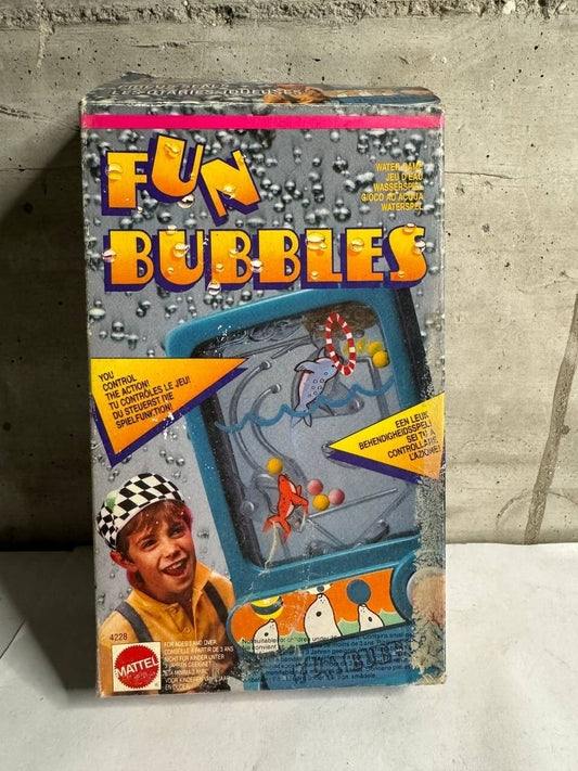 MATTEL FUN BUBBLES gioco d'acqua giocattolo labirinto di onde raro anni '80 '90