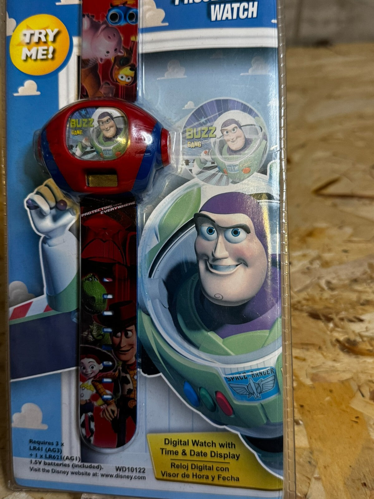 DISNEY PIXAR TOY STORY PROJECTOR DIGITAL WATCH BUZZ LIGHTYEAR WOODY