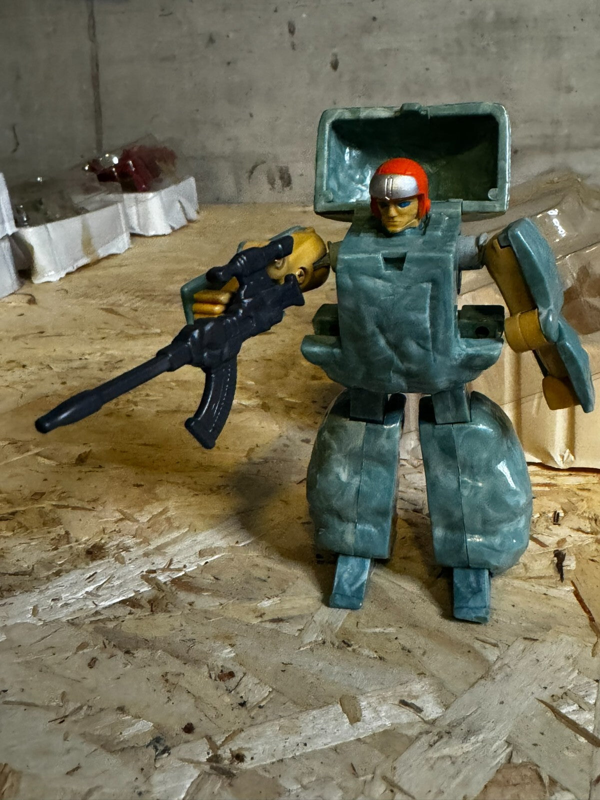 Modellino Bandai GoBots Rock Lords Boulder Transforming 4" vintage 1985 completo