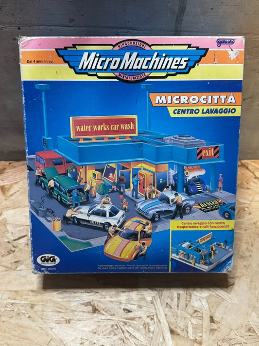 *MM1 MICRO MACHINES CENTRO DI LAVAGGIO PLAYSET  1994 GALOOB CITTA' CITY VINTAGE