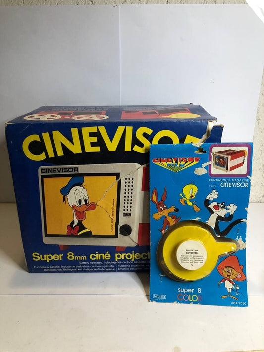 Collezione Lotto Giocattoli Vintage Cinevisor Mupi super8 gadget 8mm + Bobina