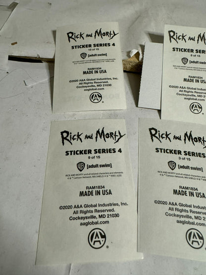 Set Sticker Rick and Morty Official Adult swim 2020 made usa