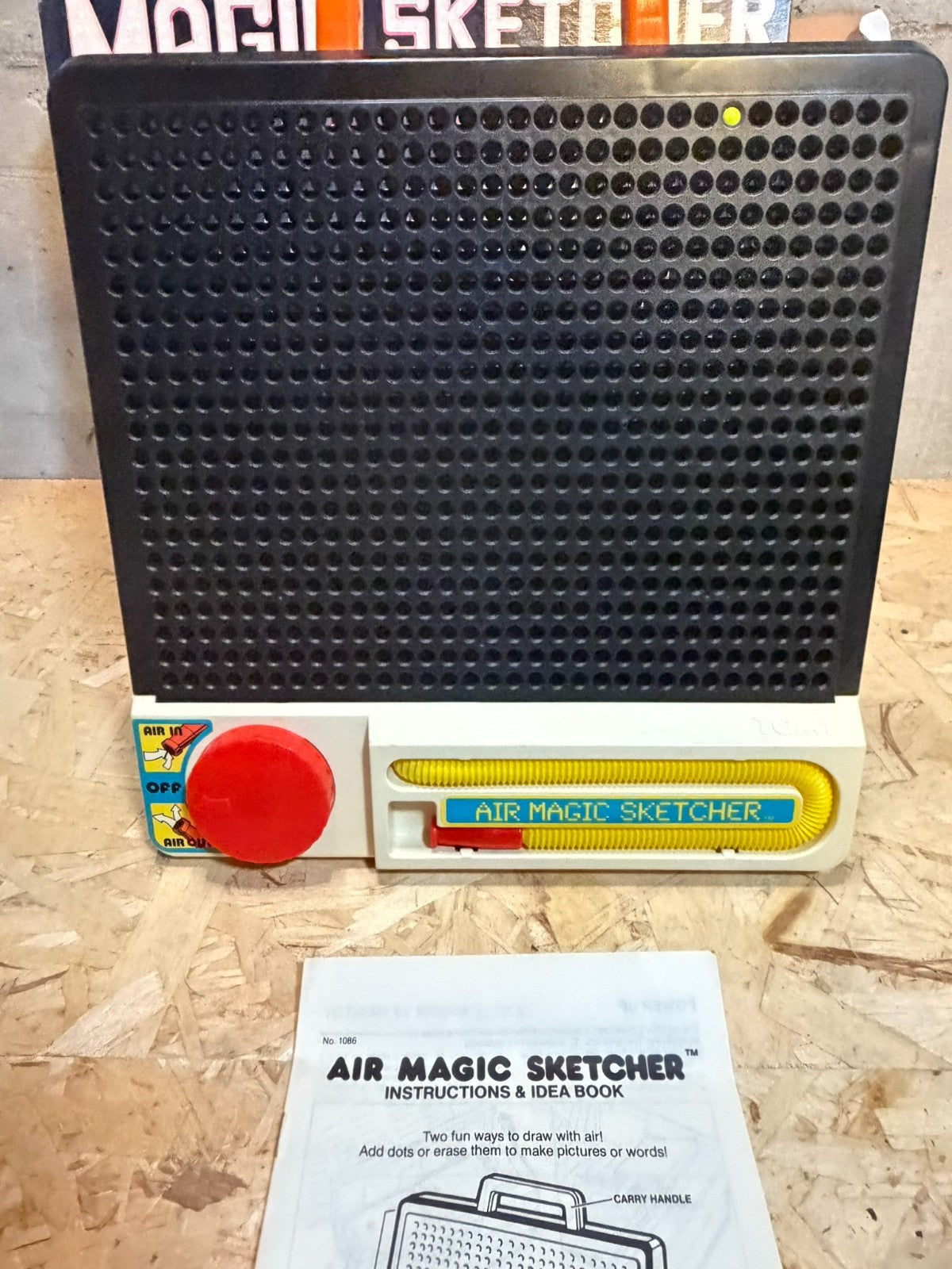 MAGIC SKETCHER TOMY 1086 PALLINE LAVAGNA MAGICA SOFFIARE ASPIRARE NEW VINTAGE
