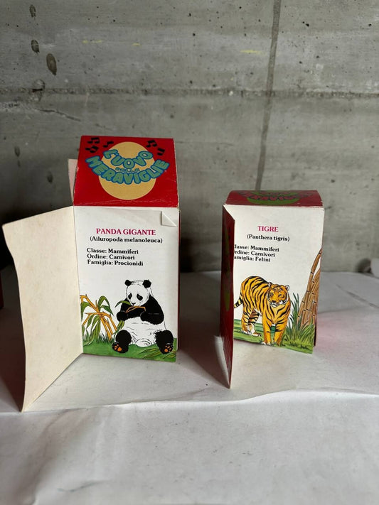 1987 UOVA DELLE MERAVIGLIE MATTEL panda e tigre Solo Scatole