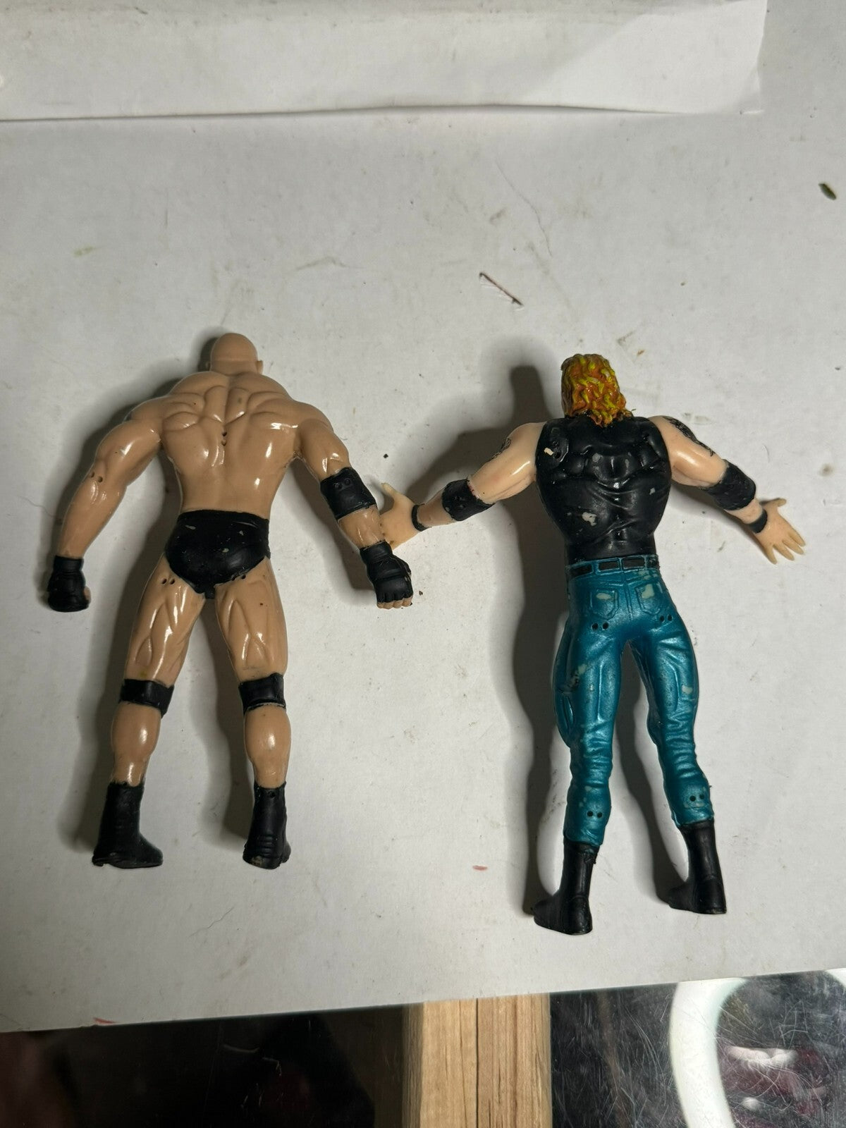 Wrestling wcw Flex wrestlers Goldberg e DDP flexy Toy Biz