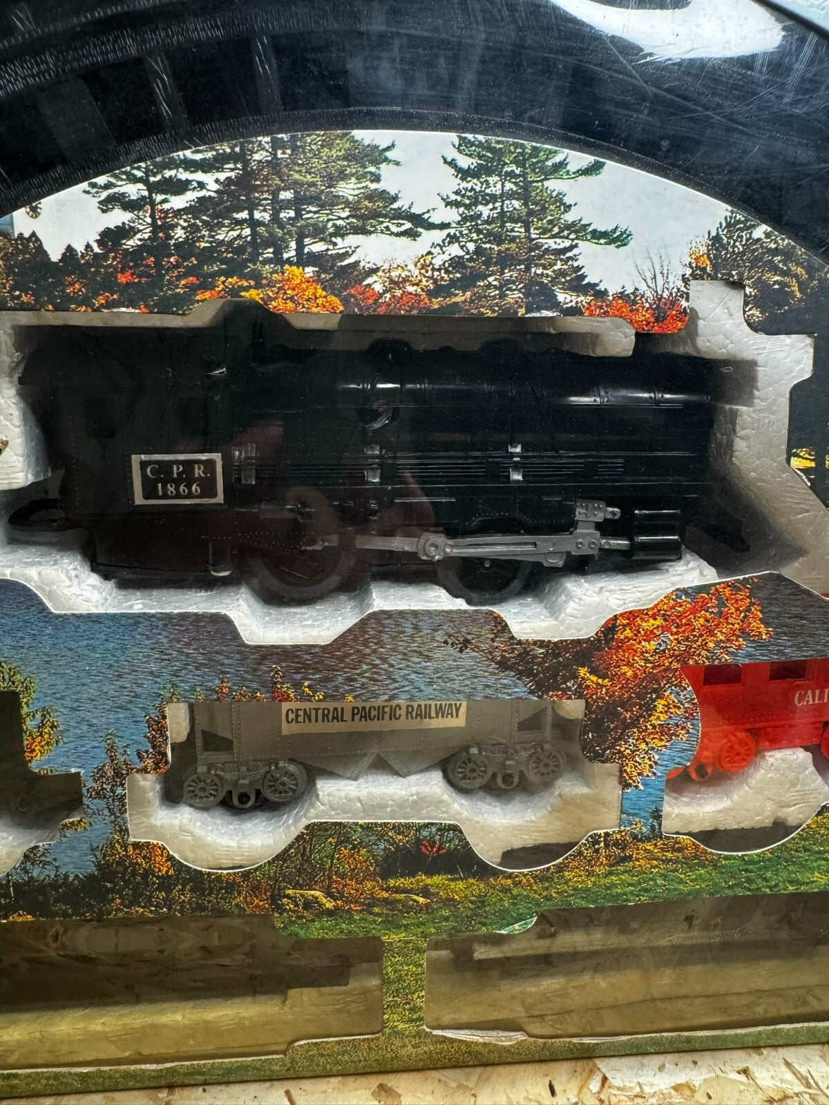 Vintage Battery Operated 1960s Western Freight Train Set