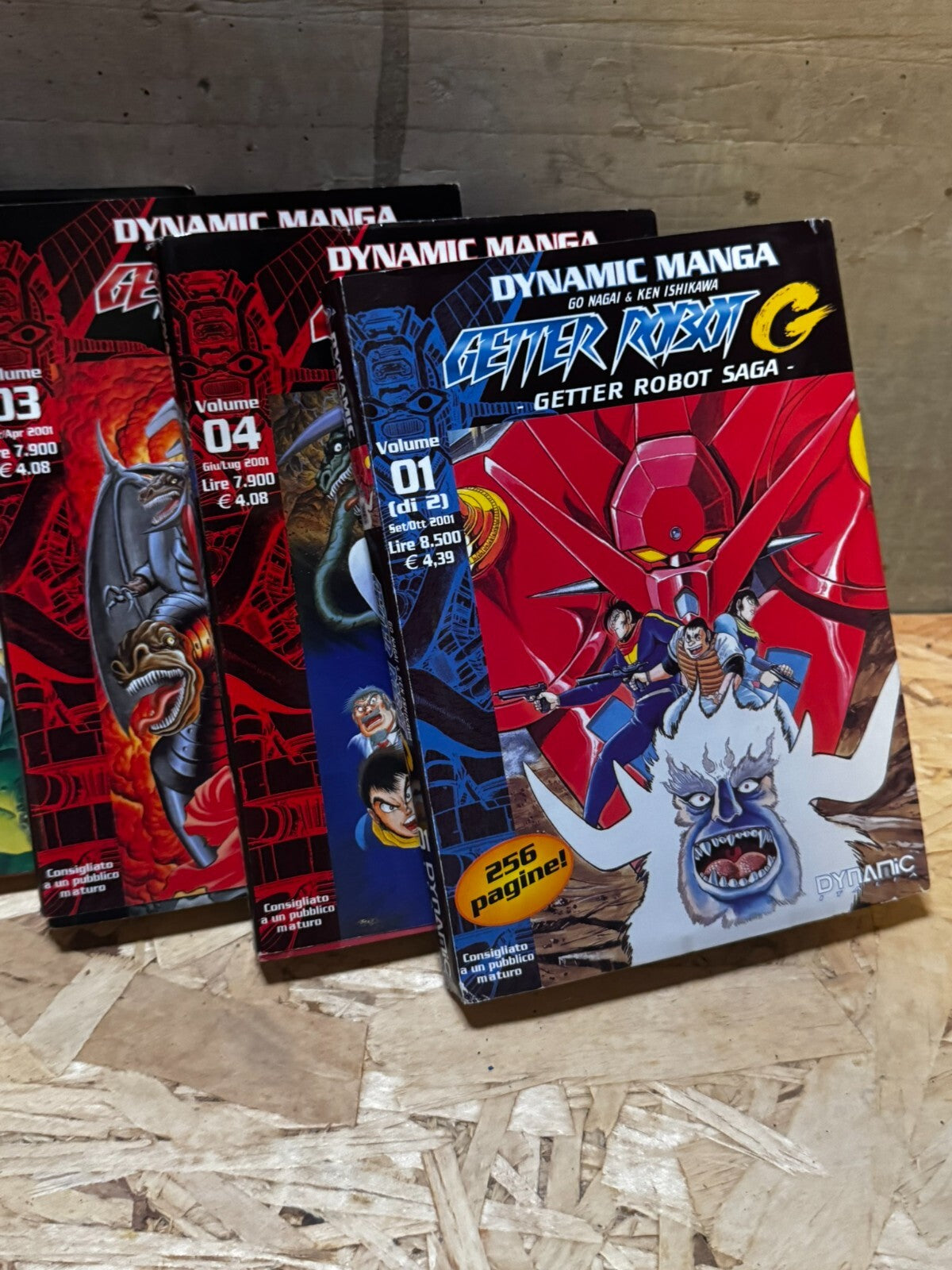 MANGA SERIE LOTTO GETTER SAGA 1/4 + GETTER ROBOT G 1 DYNAMIC ITALIA