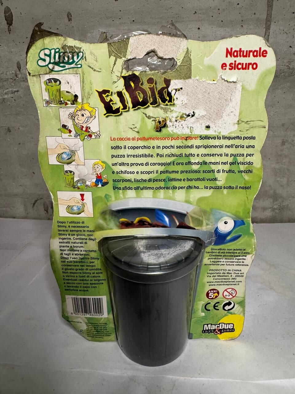 EL BIDONERO SLIMY LIME IL BIDONE PUZZONE GIOCHI PREZIOSI NEW!!!